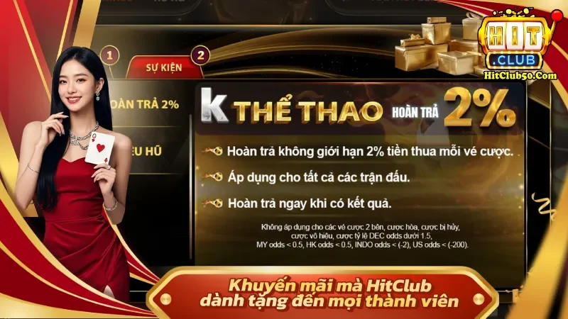 HITCLUB Nhiều chương trình ưu đãi giá trị được triển khai thường xuyên trong năm